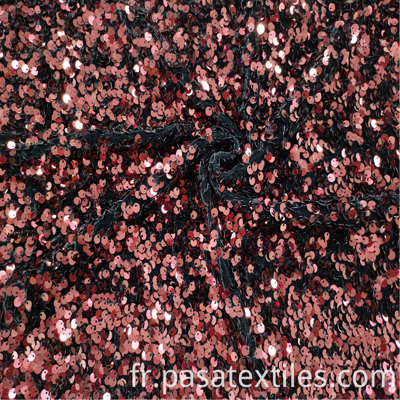 Velvet Sequin Fabric Embroidery